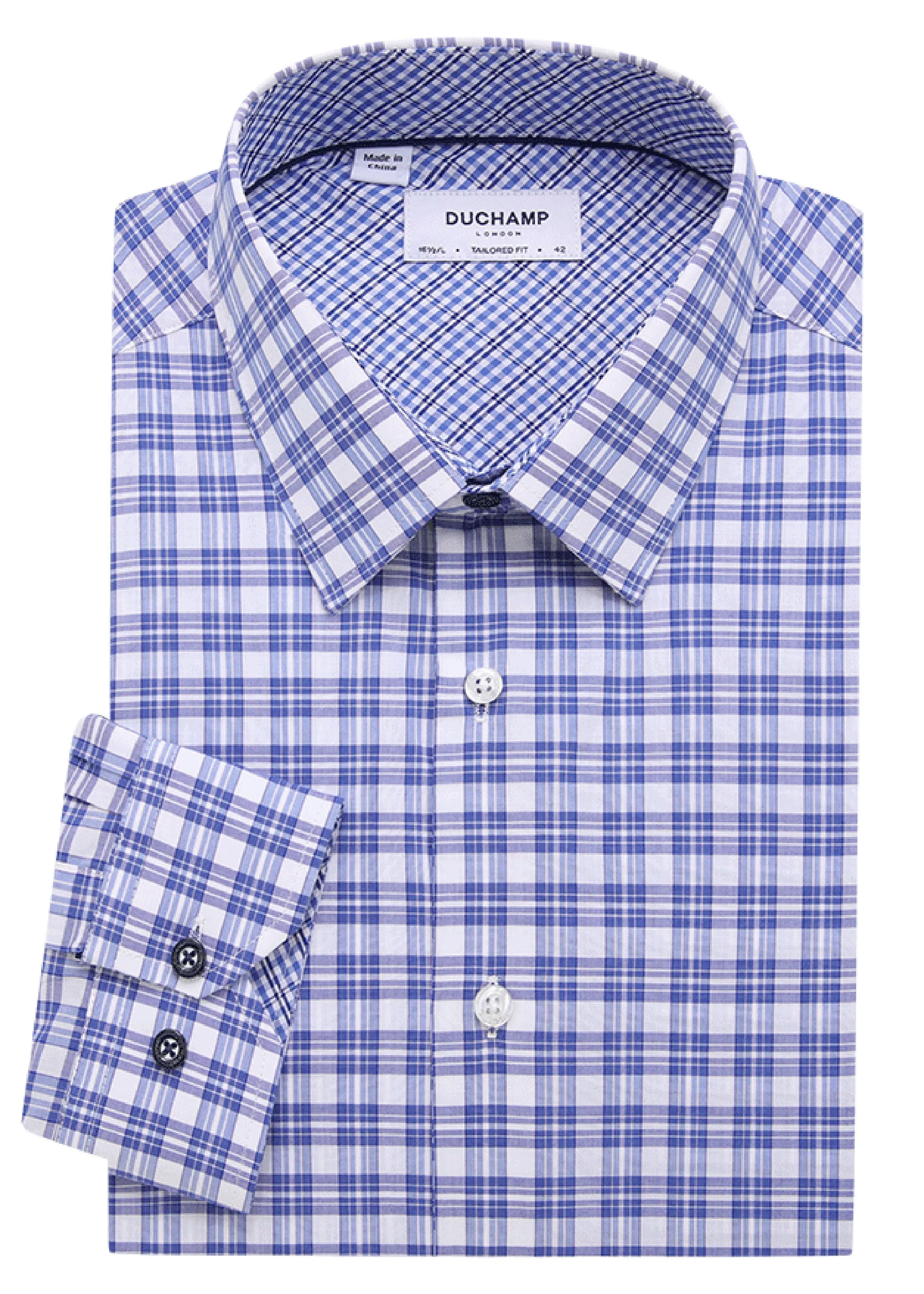 Duchamp London Check Dress Shirt