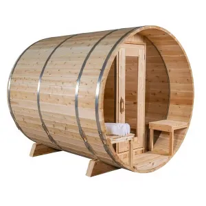 Dundalk CT Tranquility MP Barrel 6 Person Sauna | Electric Heater