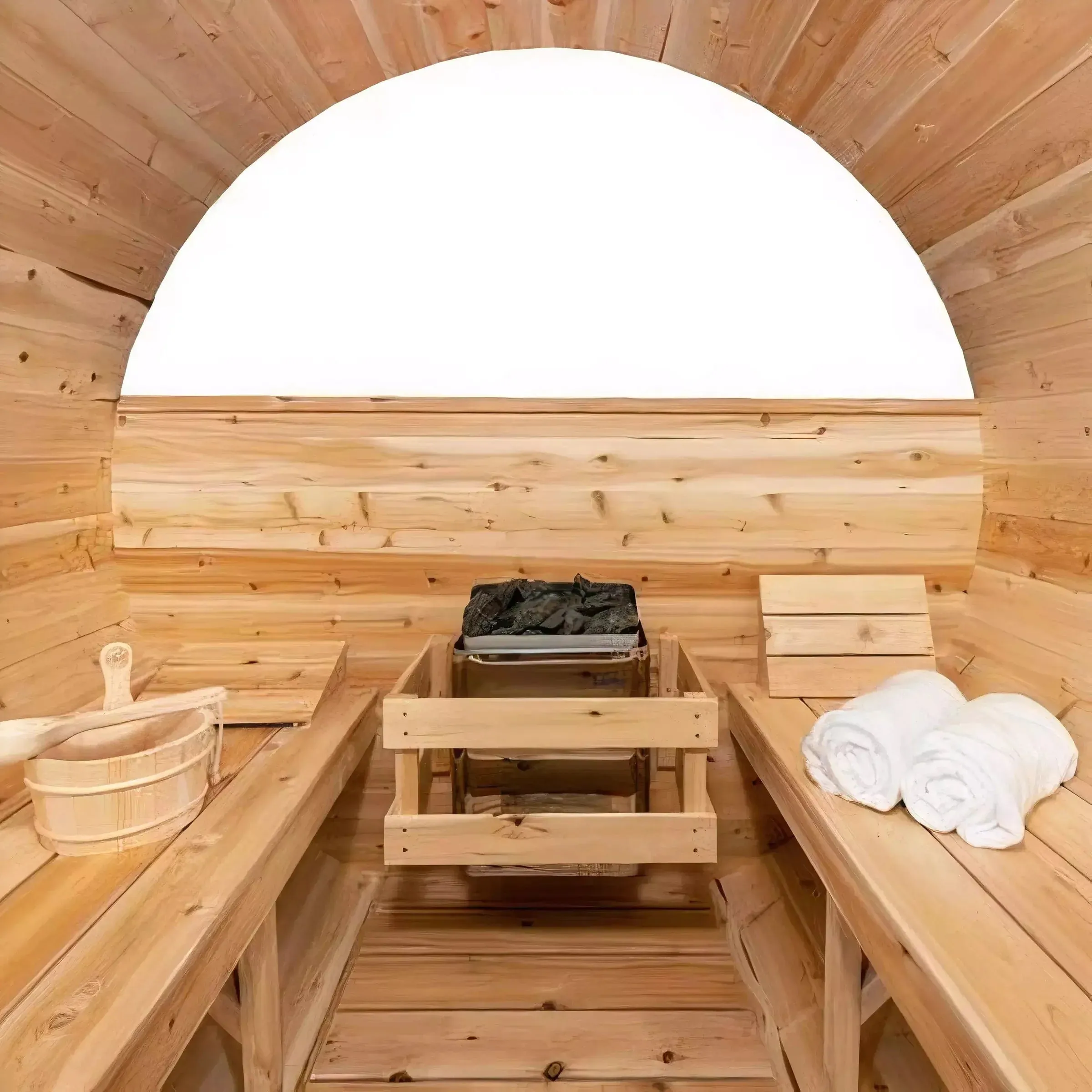 Dundalk CT Tranquility MP Barrel 6 Person Sauna | Electric Heater