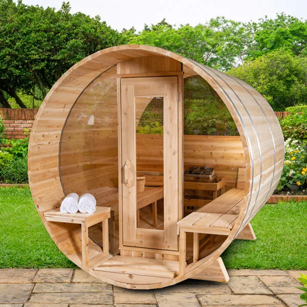 Dundalk CT Tranquility MP Barrel 6 Person Sauna | Electric Heater
