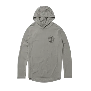 Early Boater Long Sleeve Hooded Surf Shirt - Heather Grey
