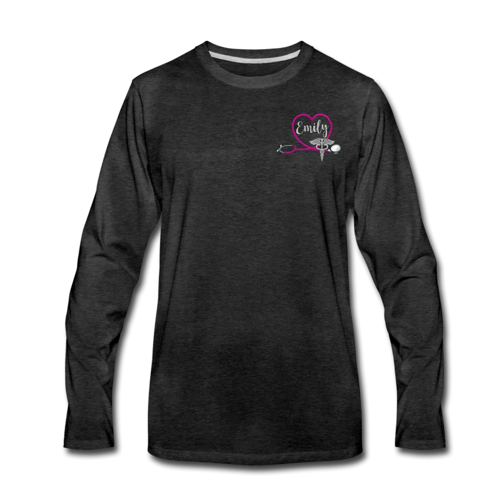 Emily Emergency Nurse Flag Men's Premium Long Sleeve T-Shirt