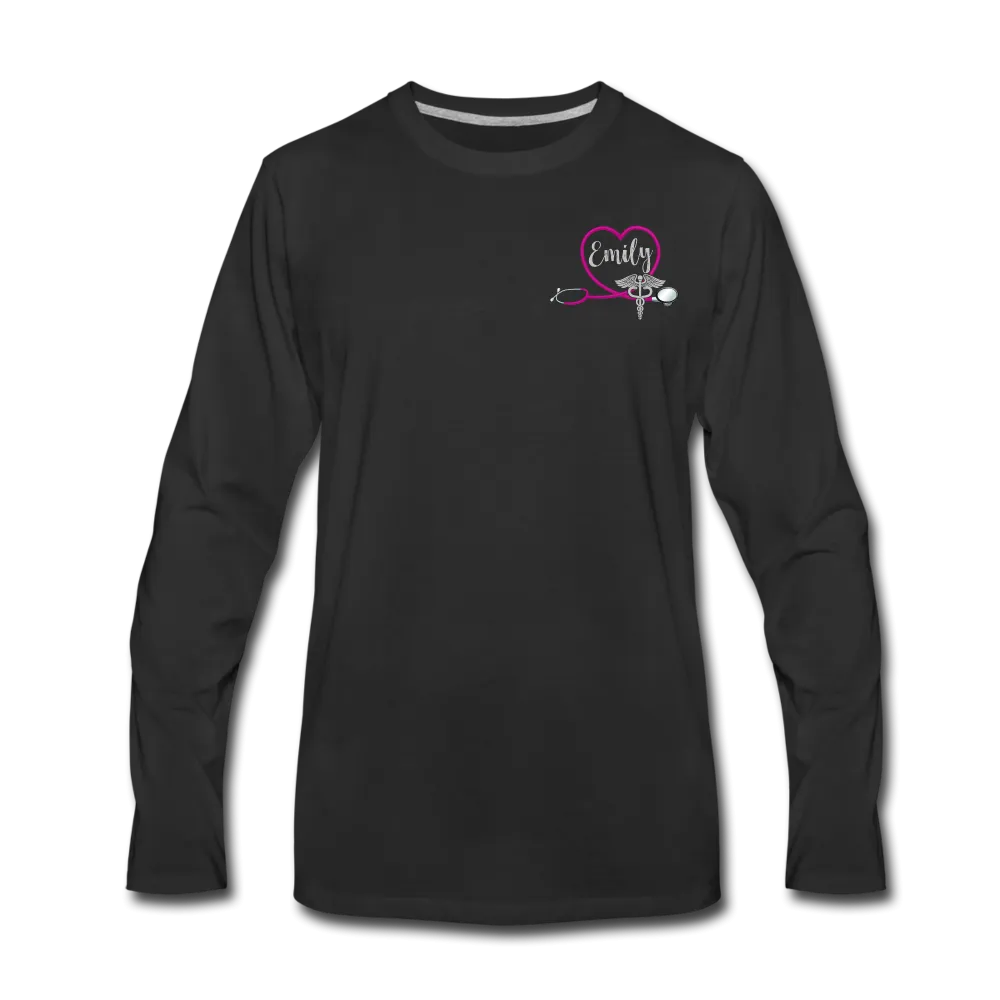 Emily Emergency Nurse Flag Men's Premium Long Sleeve T-Shirt