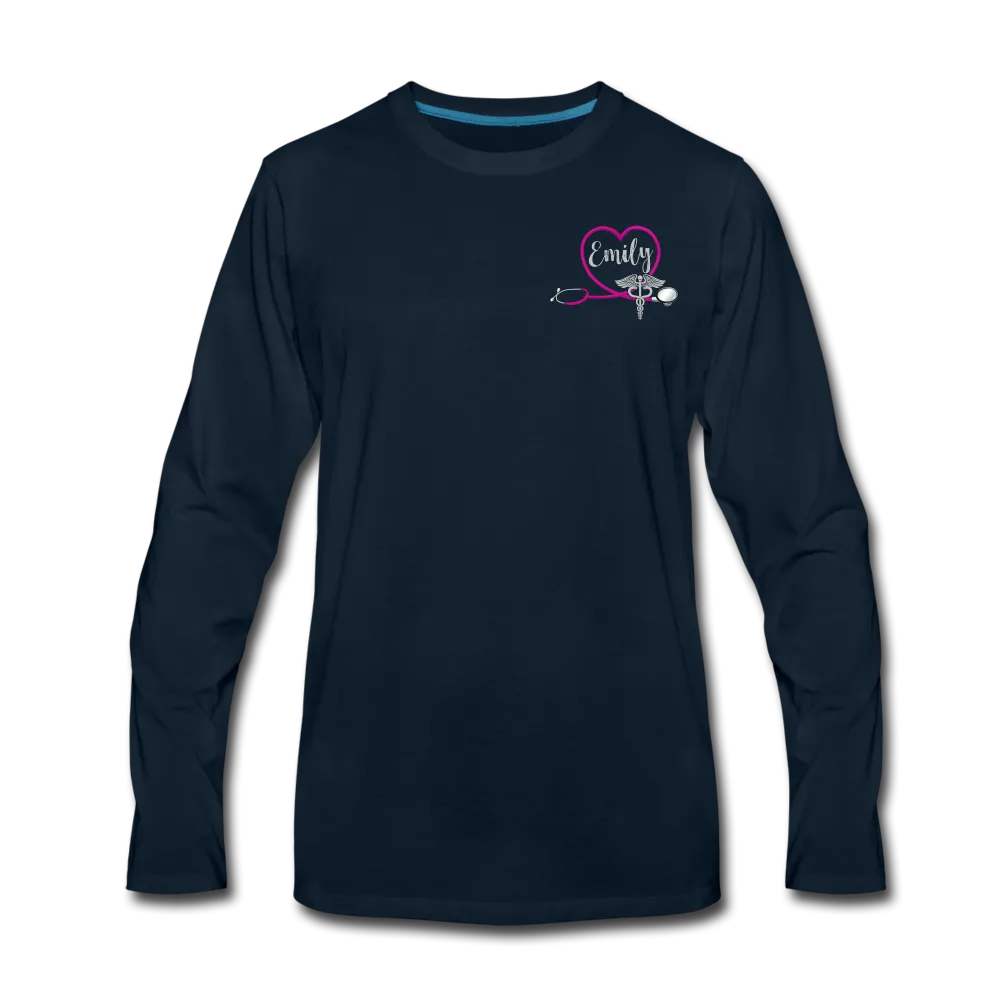 Emily Emergency Nurse Flag Men's Premium Long Sleeve T-Shirt
