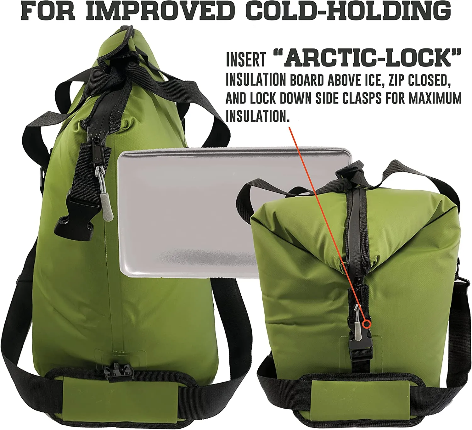 Enthusiast Gear Soft Sided Collapsible Heavy-Duty Wide Mouth Cooler – Waterproof