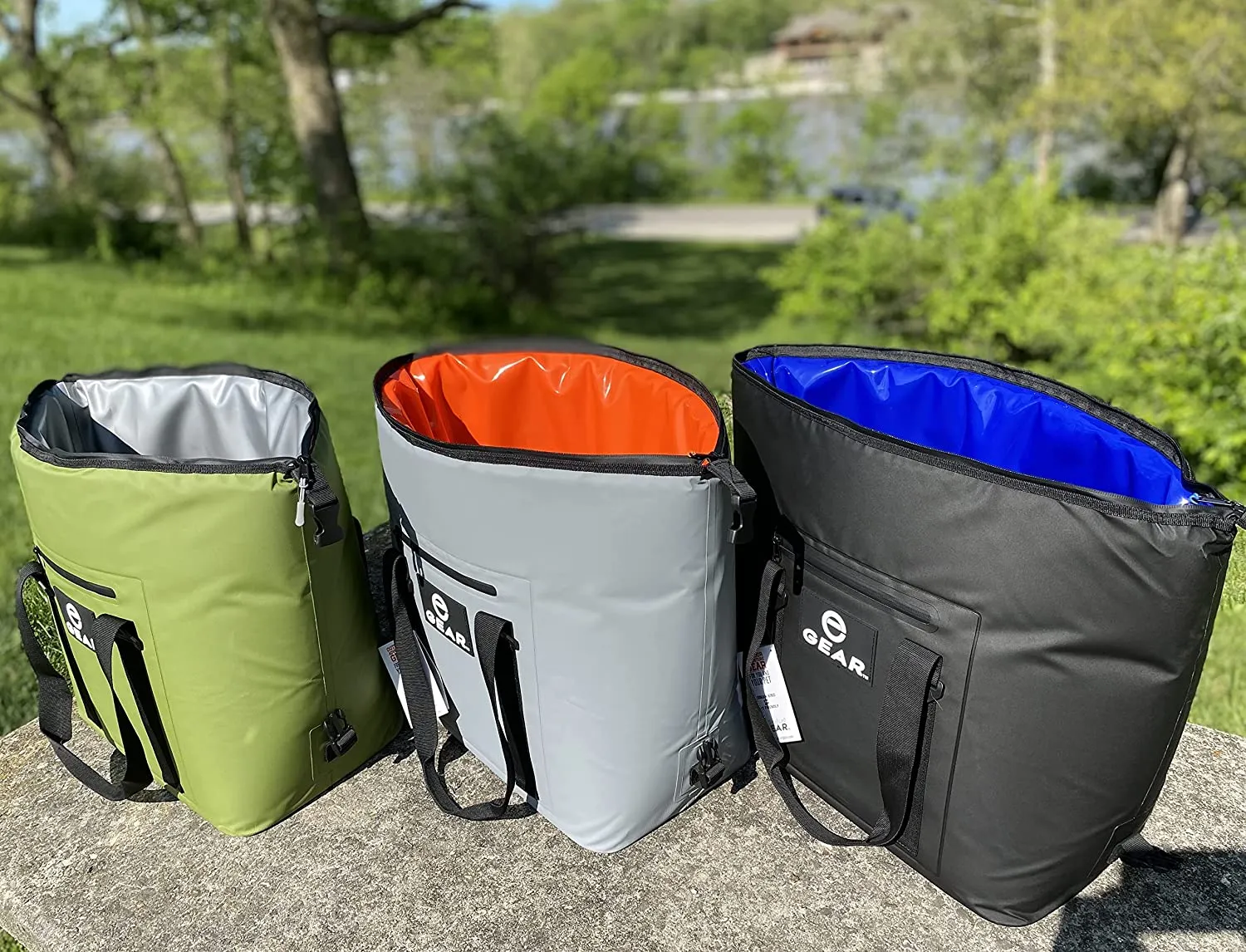 Enthusiast Gear Soft Sided Collapsible Heavy-Duty Wide Mouth Cooler – Waterproof