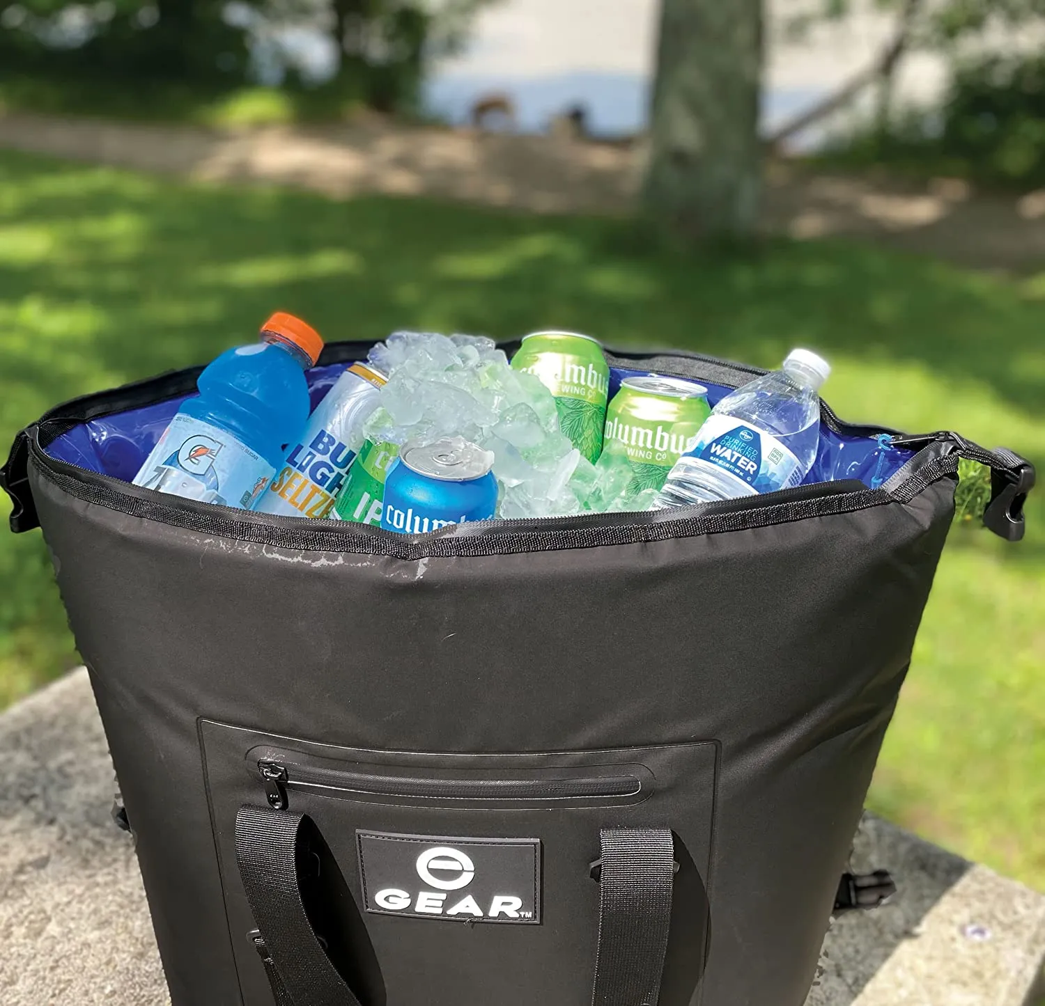 Enthusiast Gear Soft Sided Collapsible Heavy-Duty Wide Mouth Cooler – Waterproof
