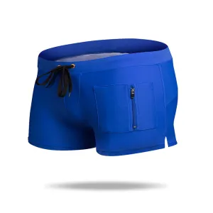 Fashion Quick Dry Men's Swim Trunks  with Zipper Pockets