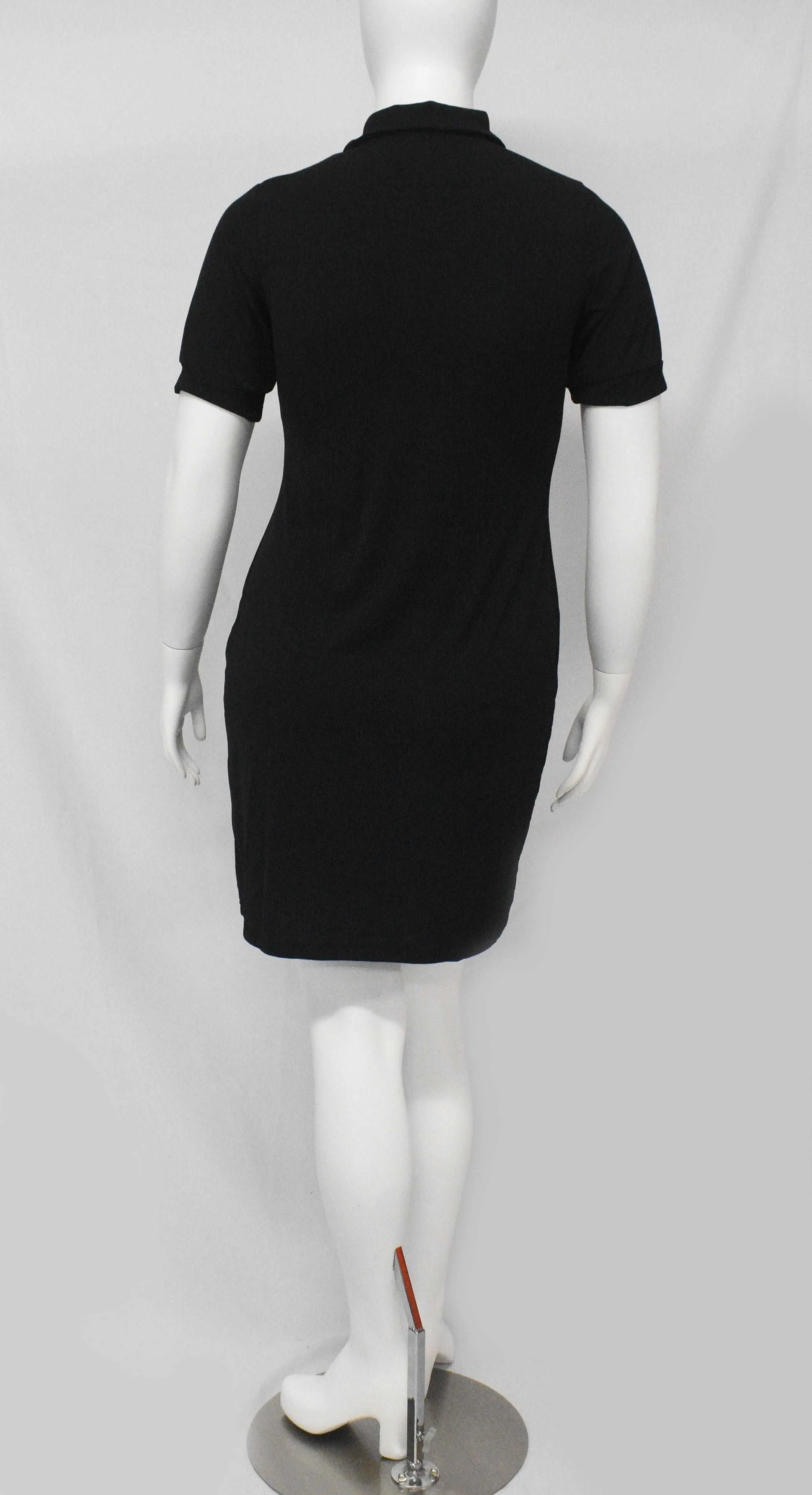 Fat Melting Sporting Gown Collar Shaper Dress- Black