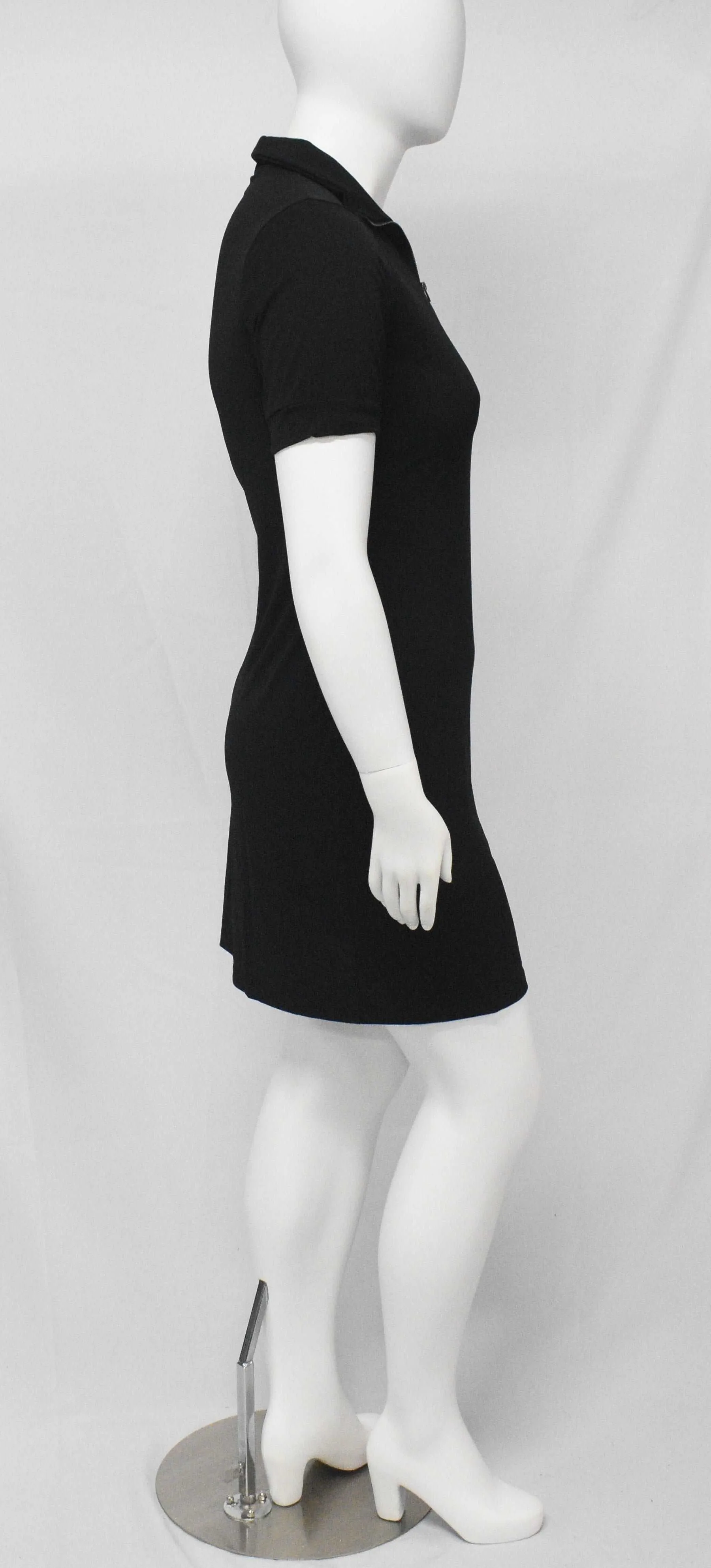 Fat Melting Sporting Gown Collar Shaper Dress- Black