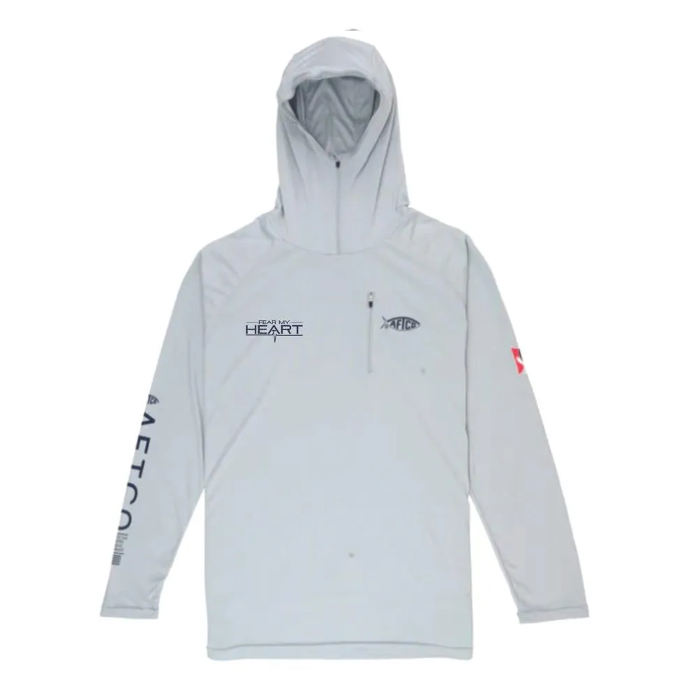 Fear My Heart Jason Christie AFTCO Long Sleeve Performance Hood