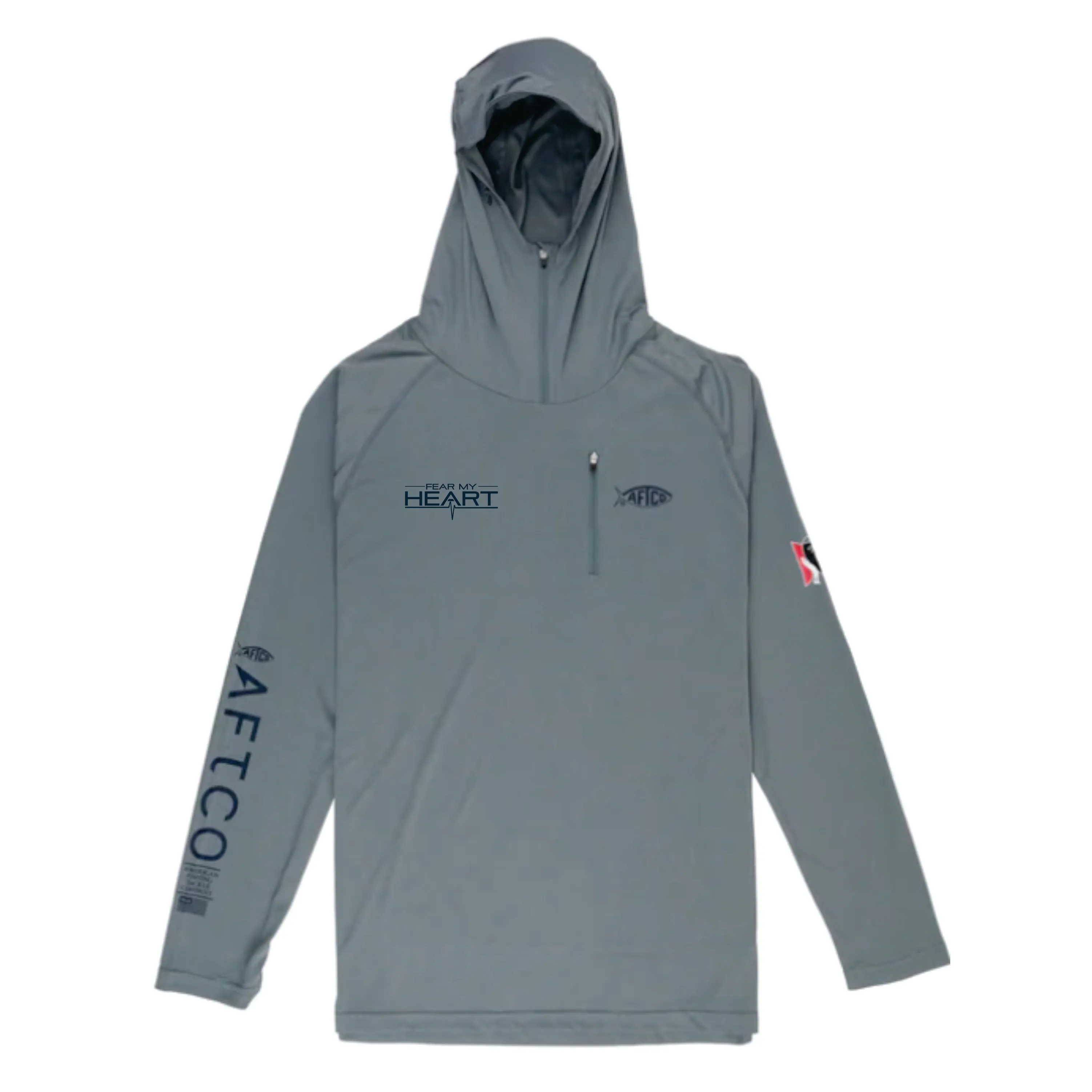 Fear My Heart Jason Christie AFTCO Long Sleeve Performance Hood