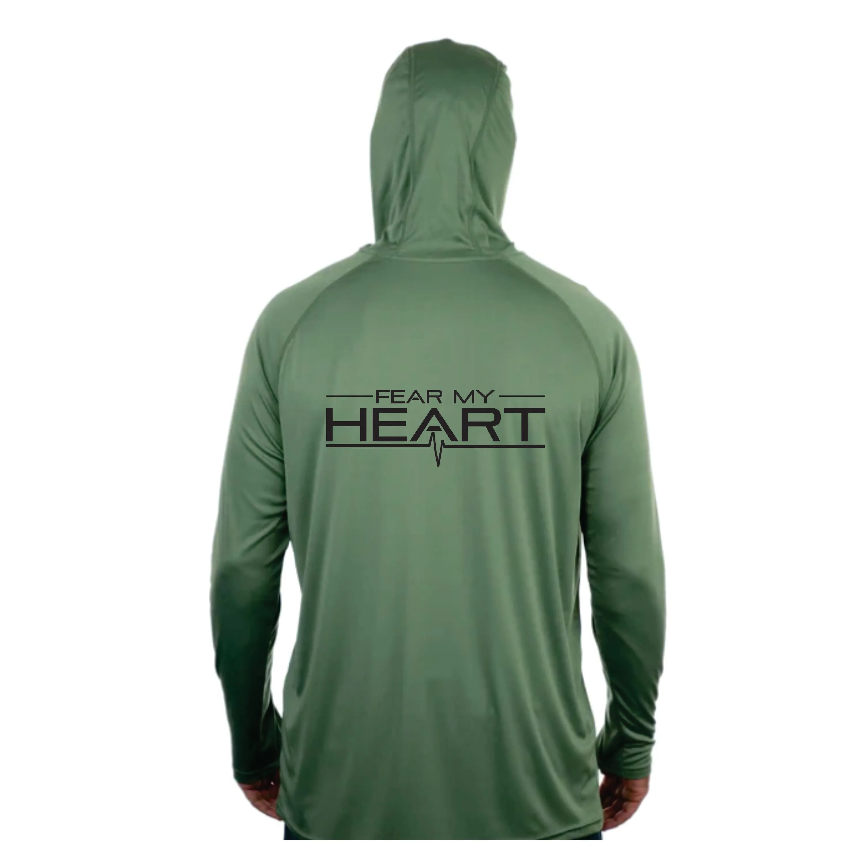 Fear My Heart Jason Christie AFTCO Long Sleeve Performance Hood