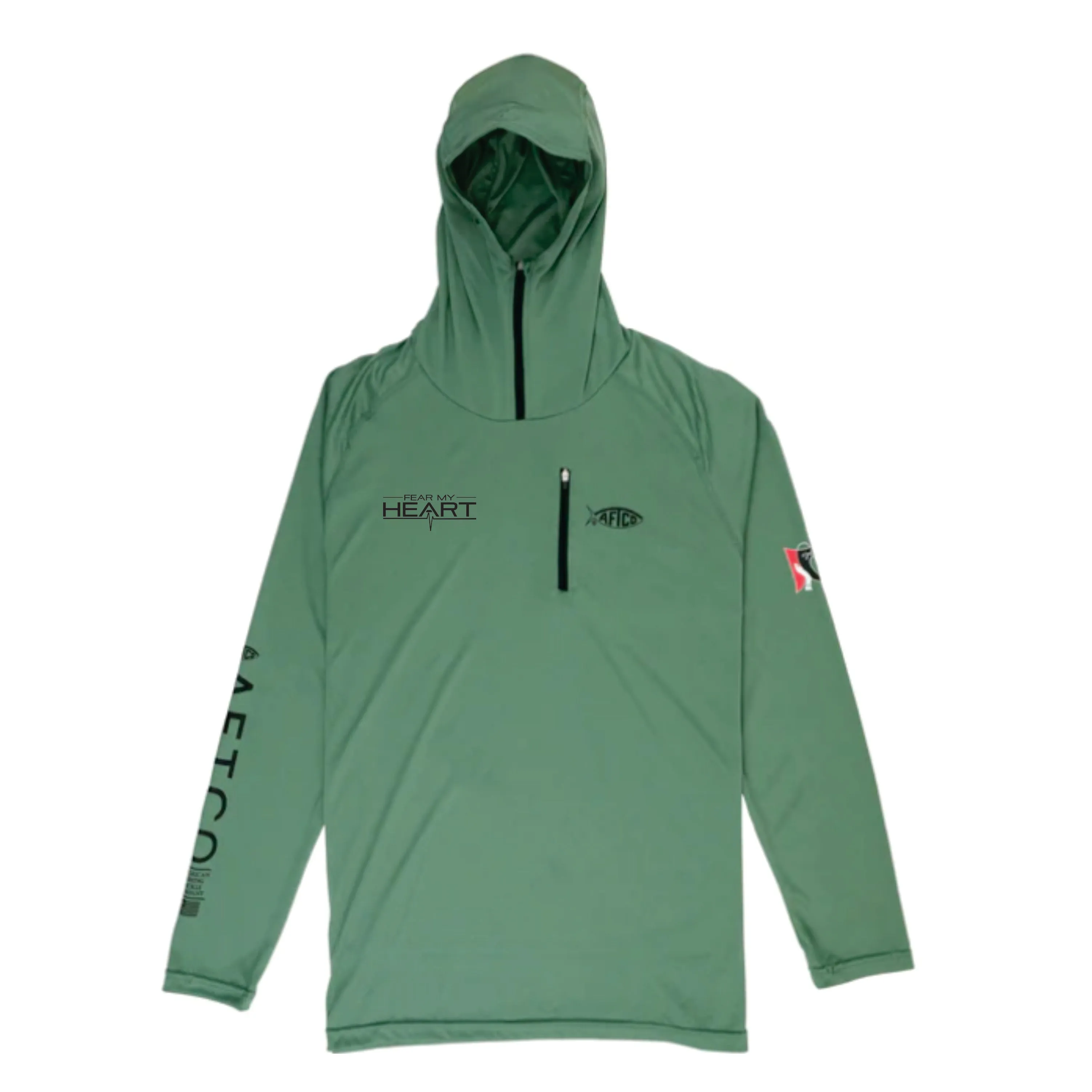Fear My Heart Jason Christie AFTCO Long Sleeve Performance Hood