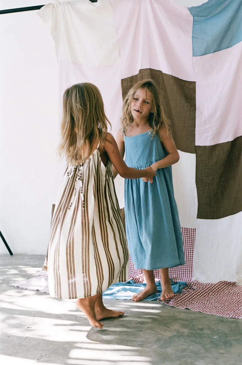 Field Dress - Cocoa Stripe
