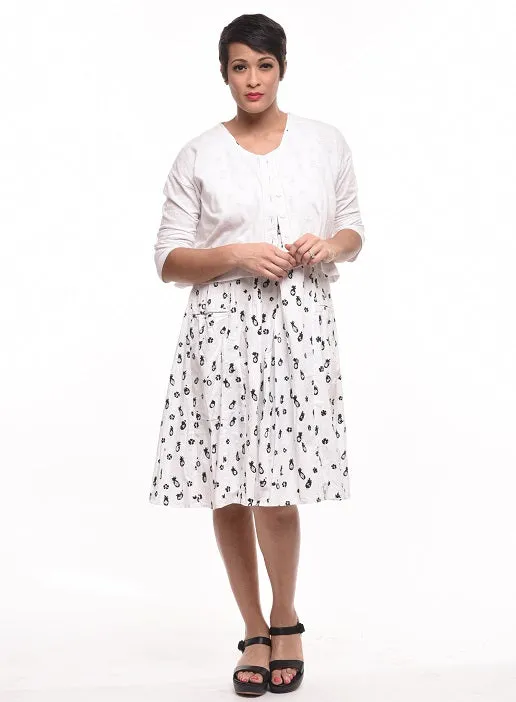 FINAL SALE Poppie in White Pineapple*