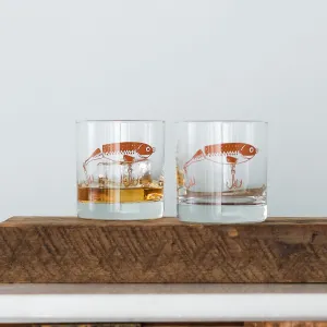 Fishing Lures Rocks Glassware