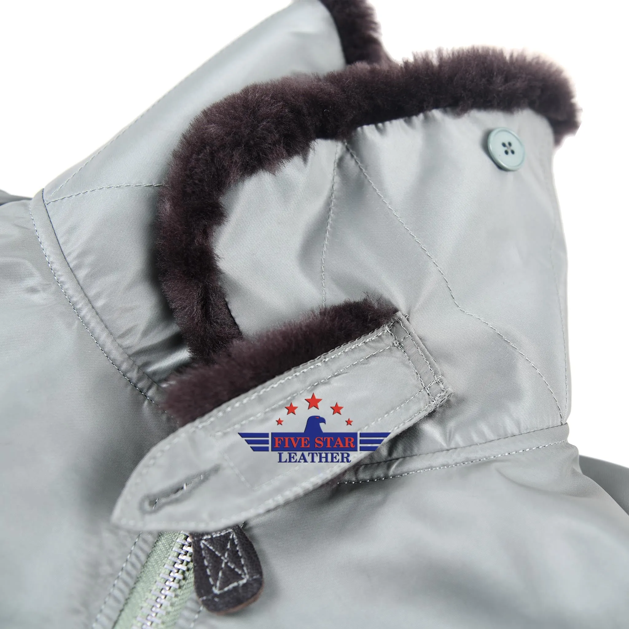 FiveStar Leather USAF B-15D Flying Jacket Sage Green