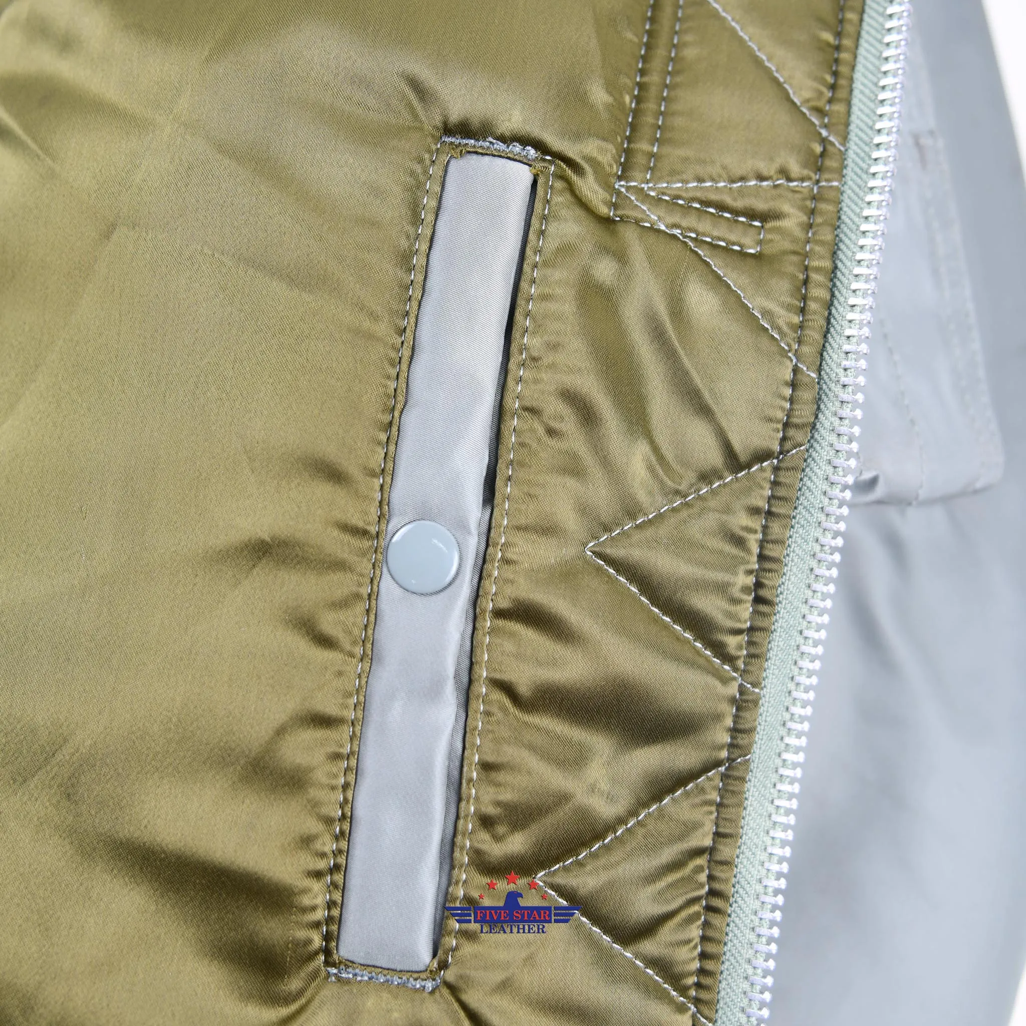 FiveStar Leather USAF B-15D Flying Jacket Sage Green