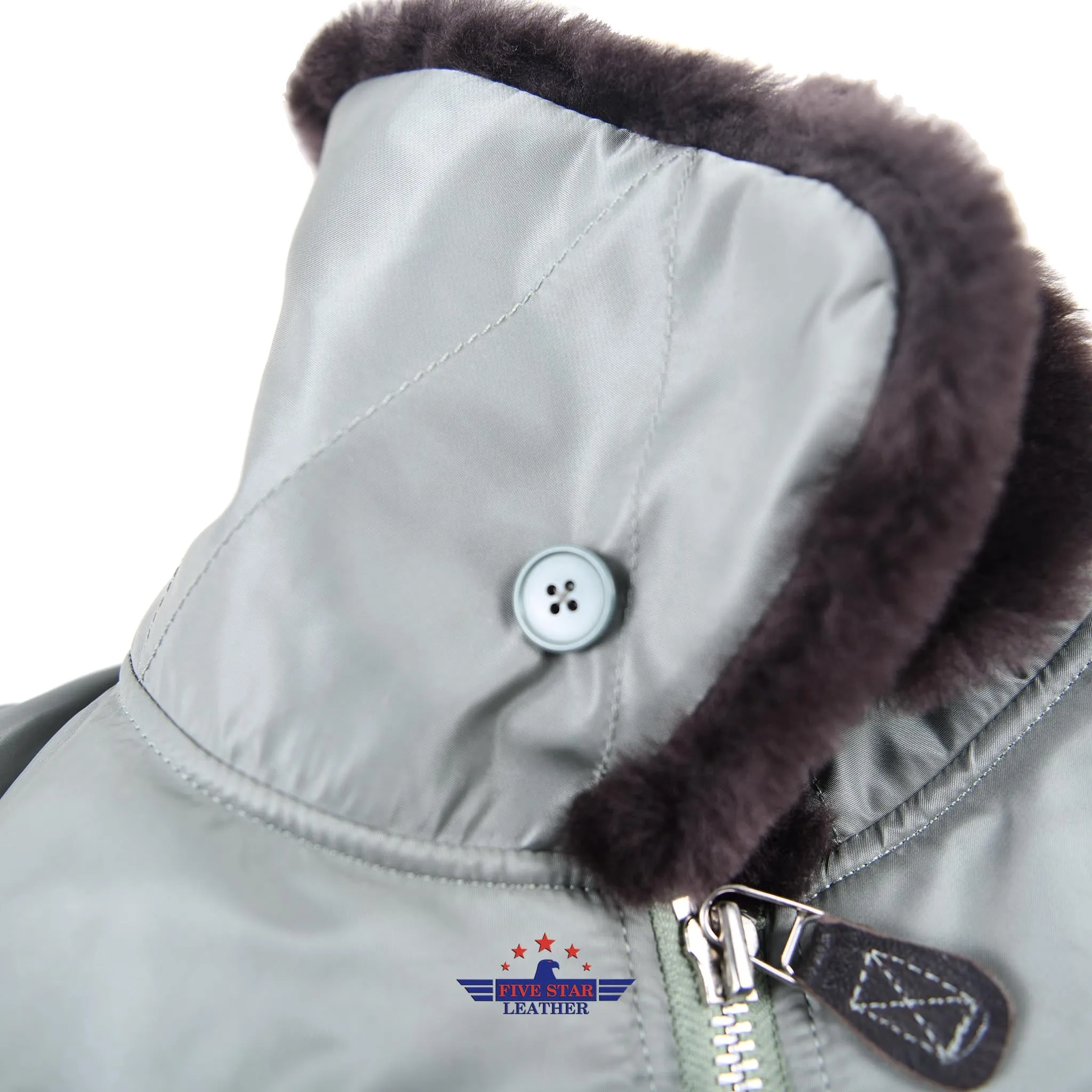 FiveStar Leather USAF B-15D Flying Jacket Sage Green
