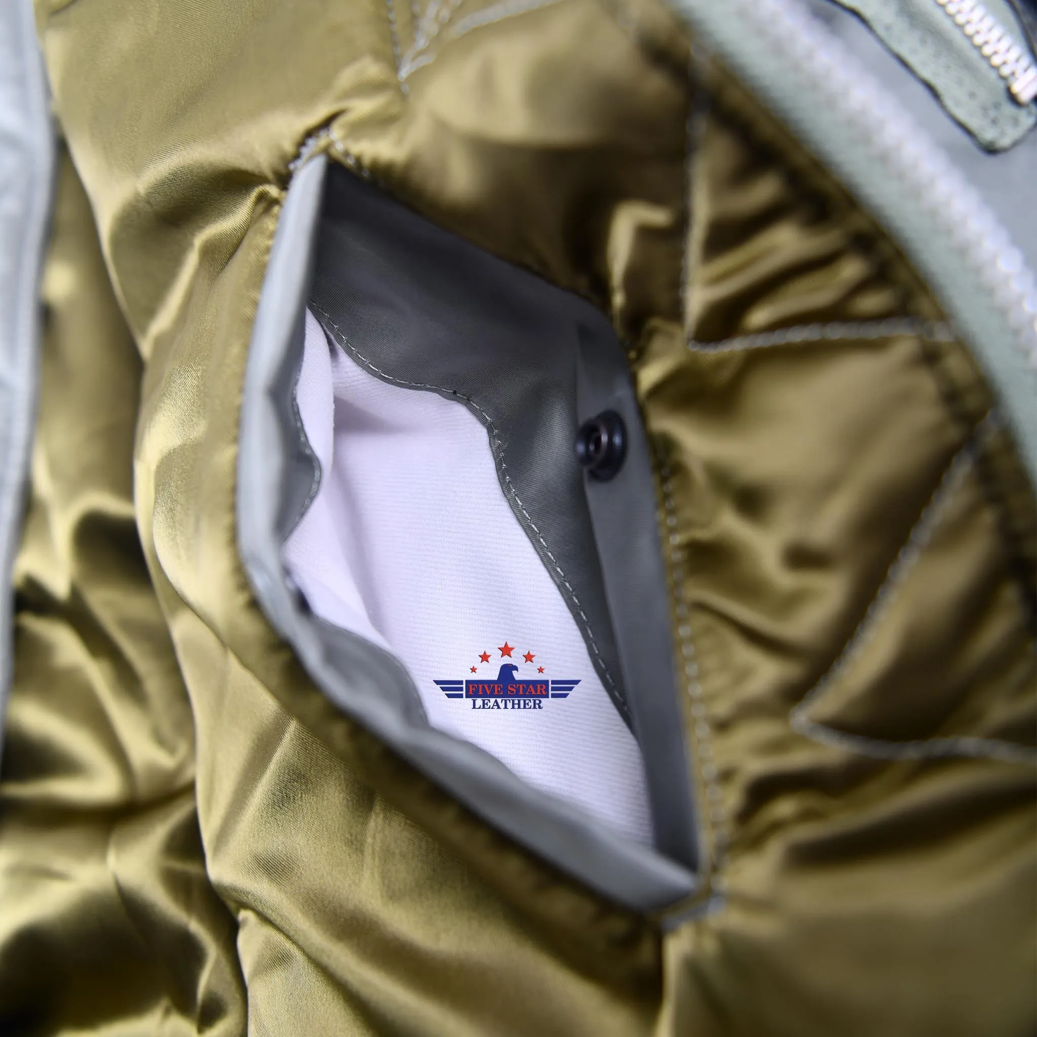 FiveStar Leather USAF B-15D Flying Jacket Sage Green