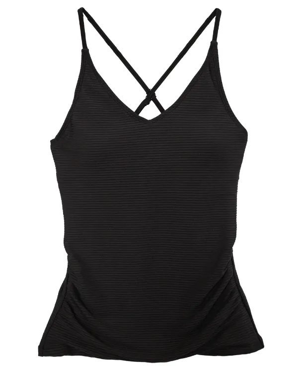 Flat Rib V Neck Tankini