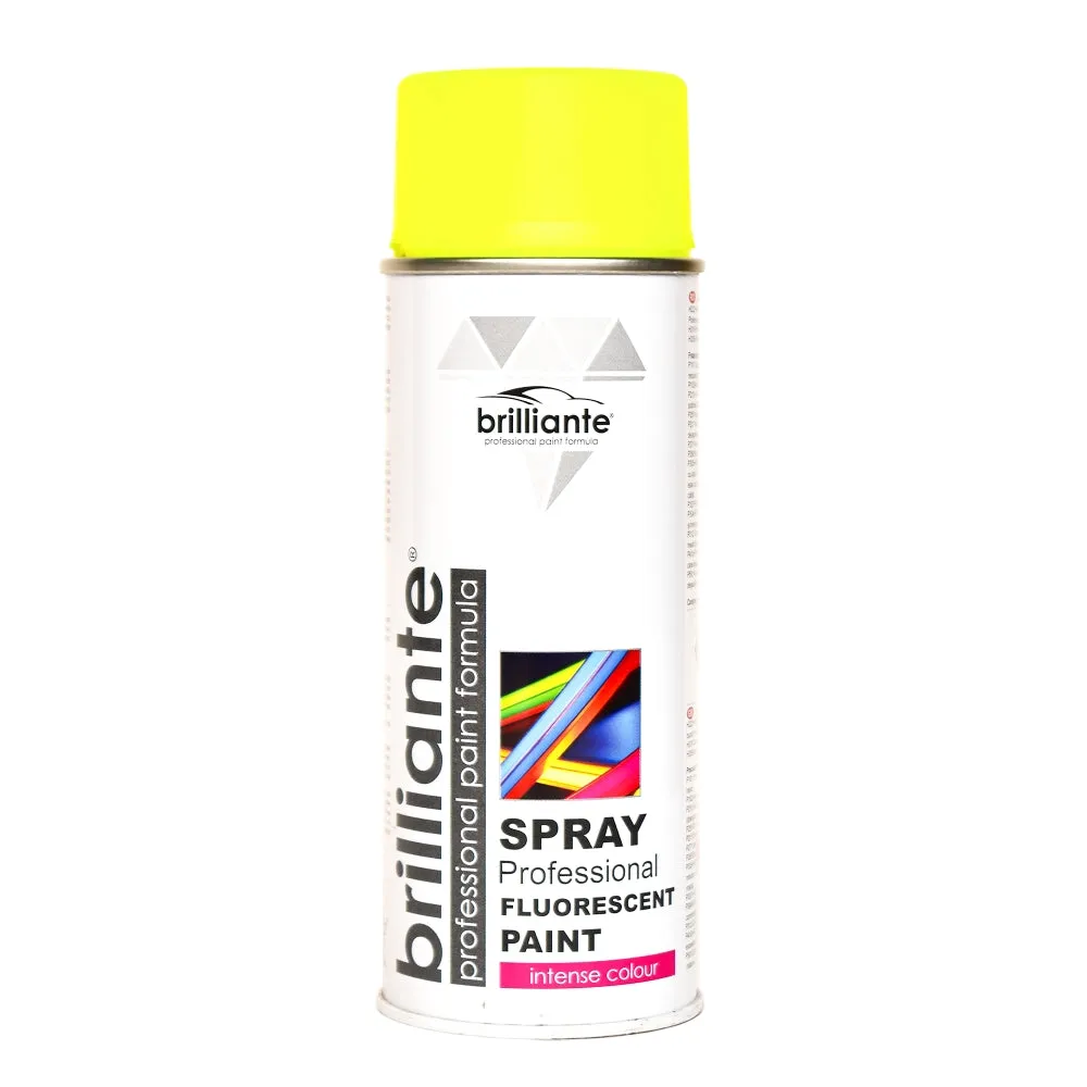 Fluorescent Paint Spray Brilliante, Yellow, 400ml
