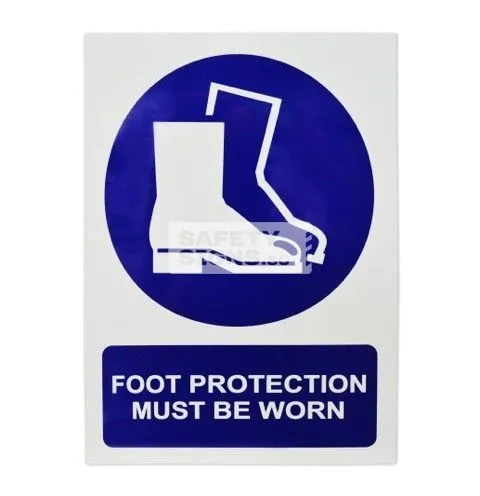 Foot Protection Must Be Worn (M012_ALU)