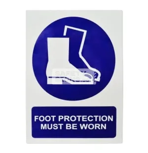Foot Protection Must Be Worn (M012_ALU)