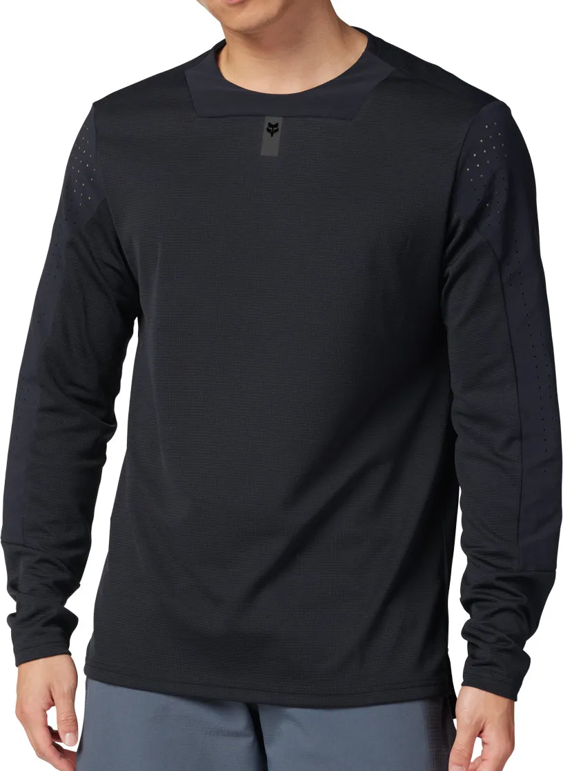 Fox Defend Long Sleeve Mens Cycling Jersey - Black