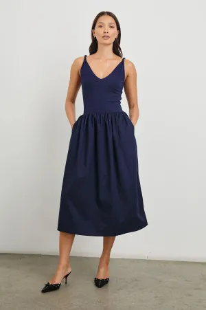 Franca Dress in Navy