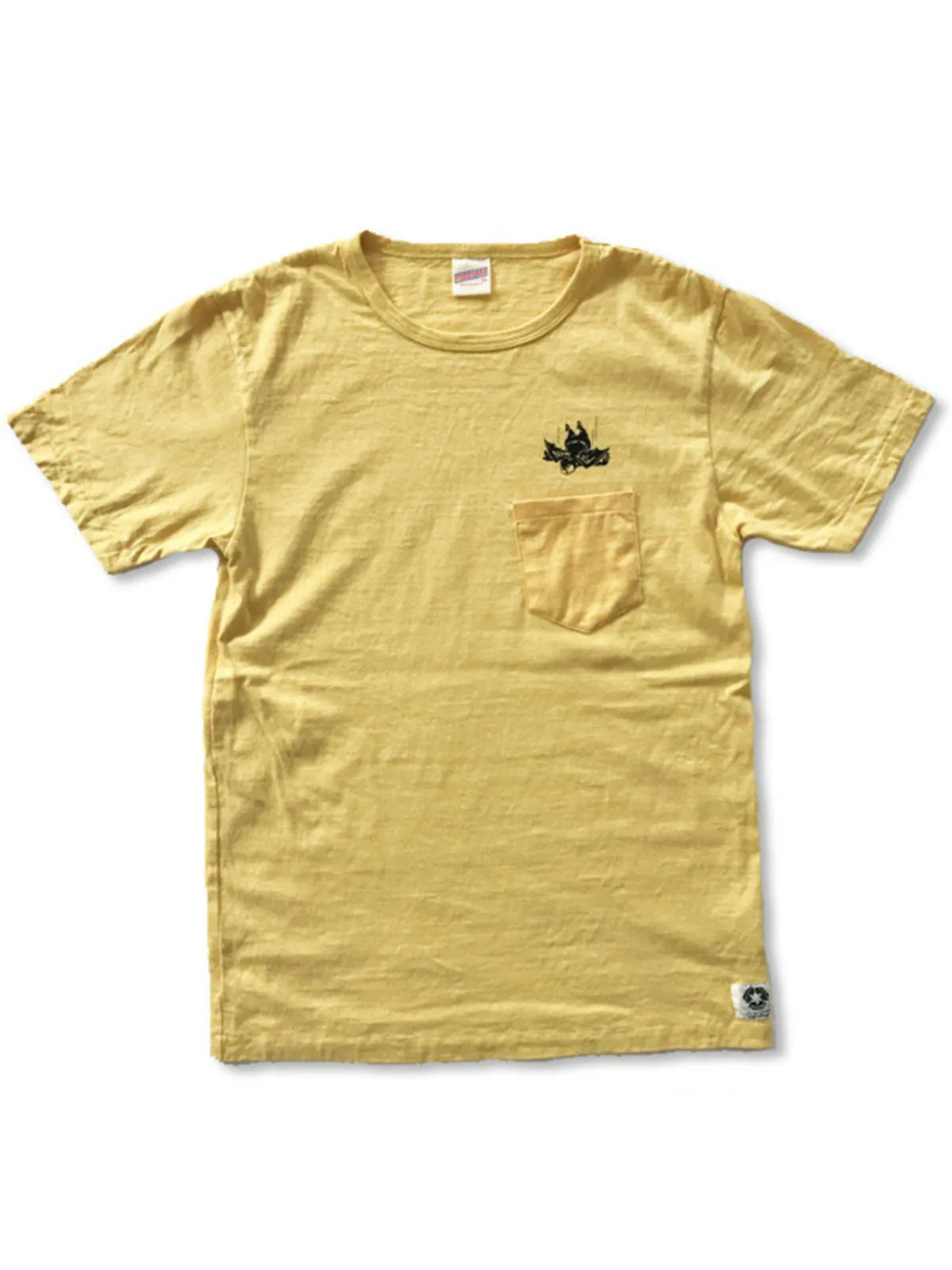 Free Rage Recycled Cotton Pocket Tee Flying Fatman Yellow