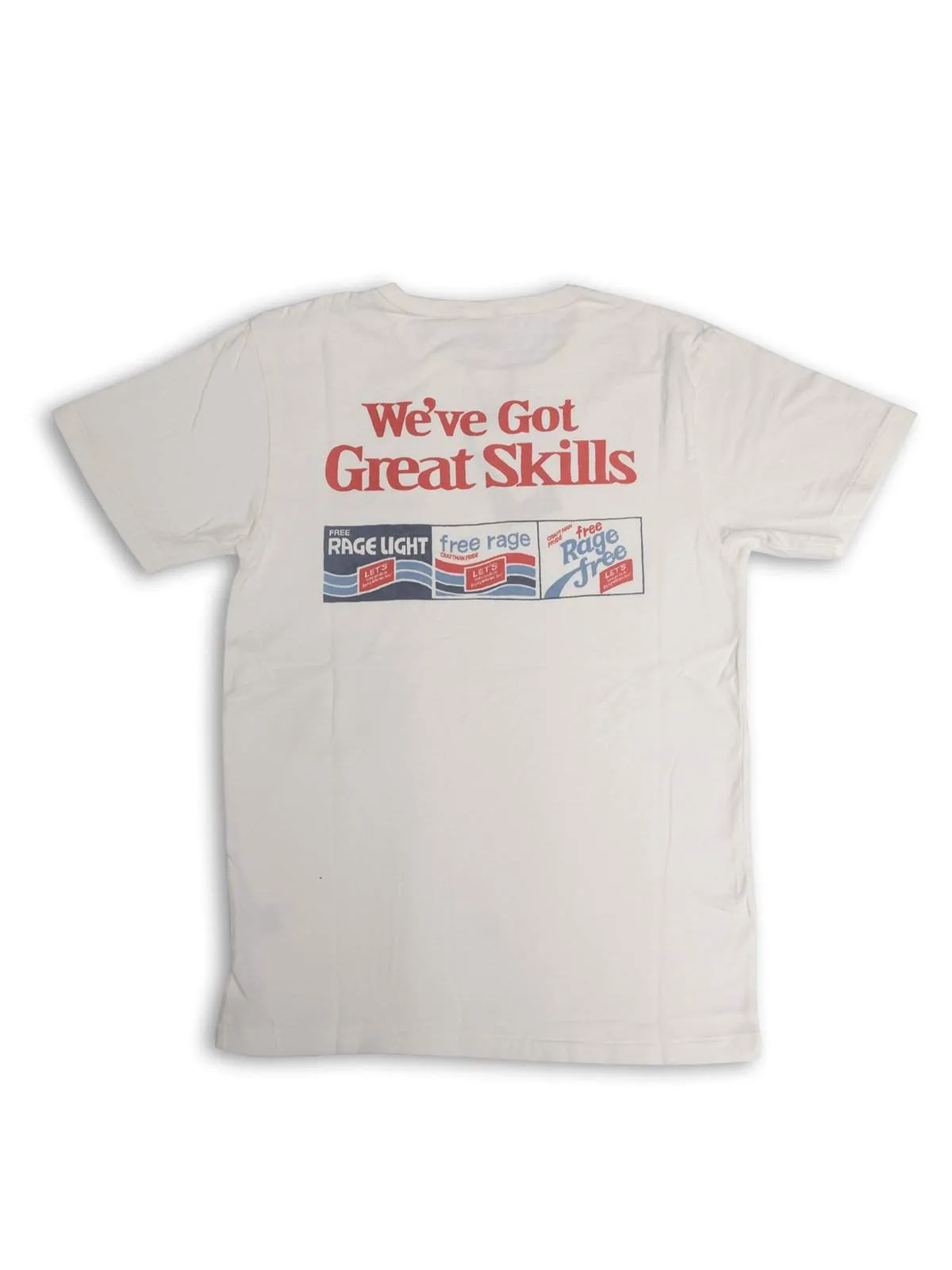 Free Rage Recycled Cotton Tee Drink White