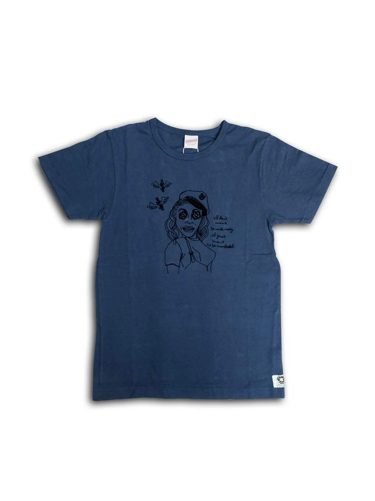 Free Rage Recycled Cotton Tee Money Navy