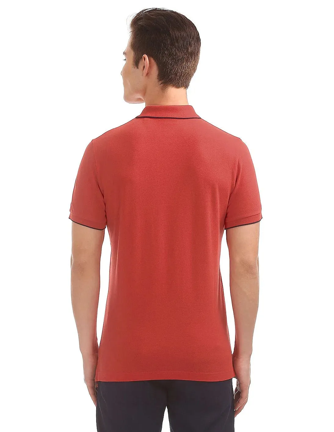 GANT Bright Red American Flag Patch Pique Rugger Polo 2022011 Size M NWT