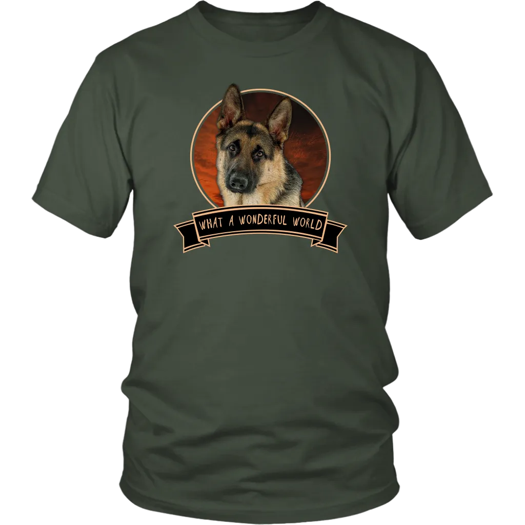 German Shepherd Wonderful World Shirts - FREE Shipping!