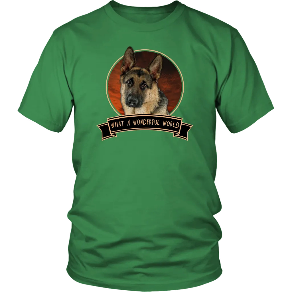 German Shepherd Wonderful World Shirts - FREE Shipping!