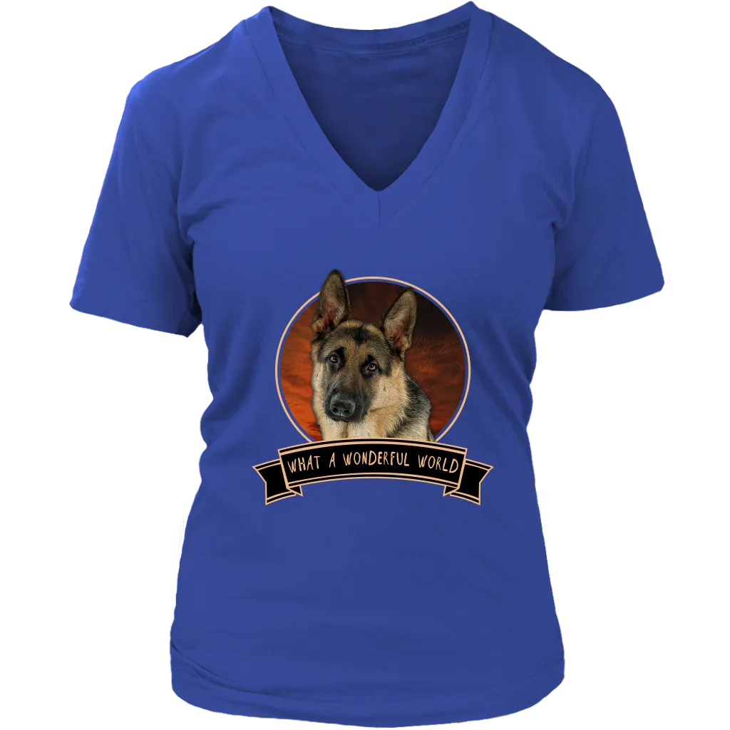 German Shepherd Wonderful World Shirts - FREE Shipping!