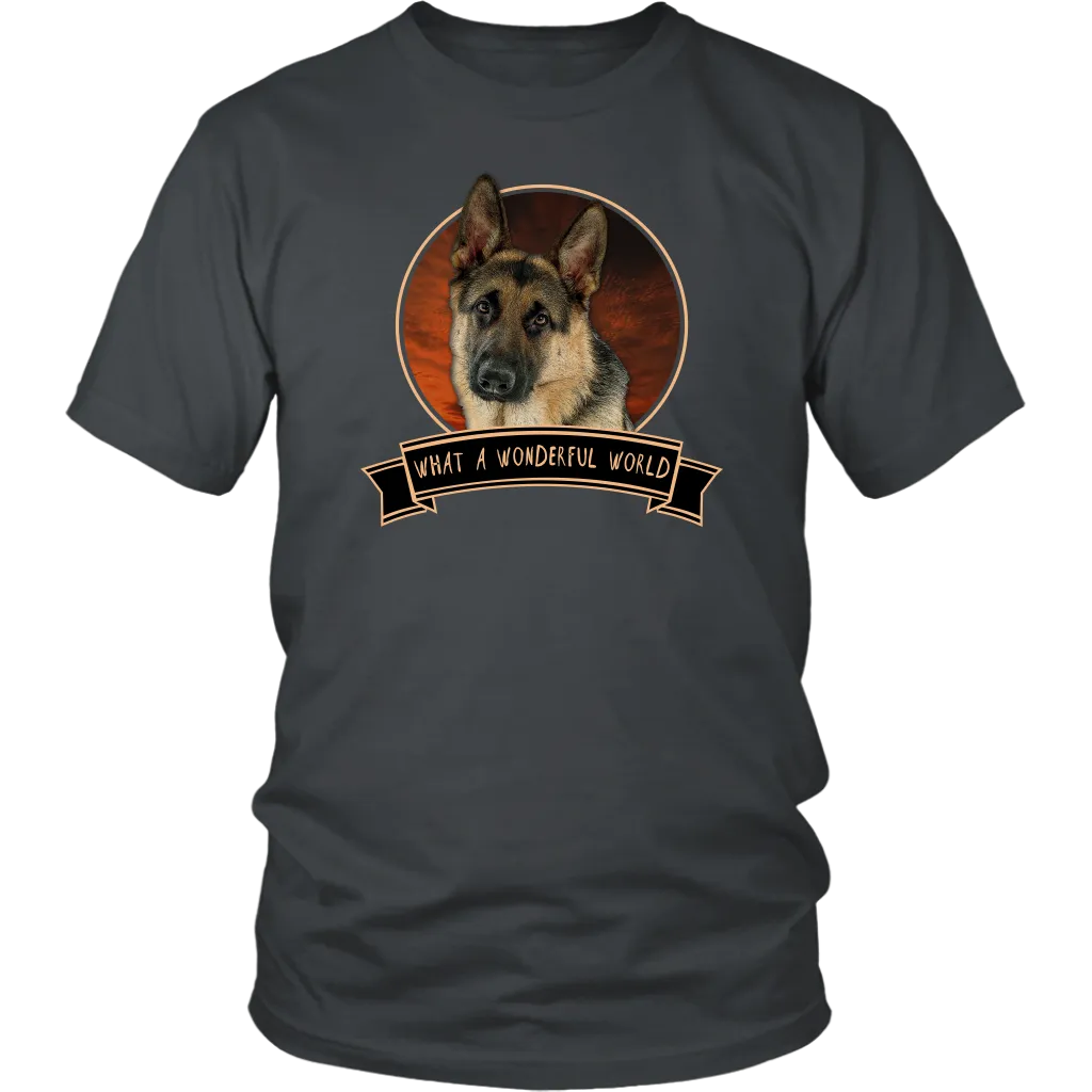 German Shepherd Wonderful World Shirts - FREE Shipping!