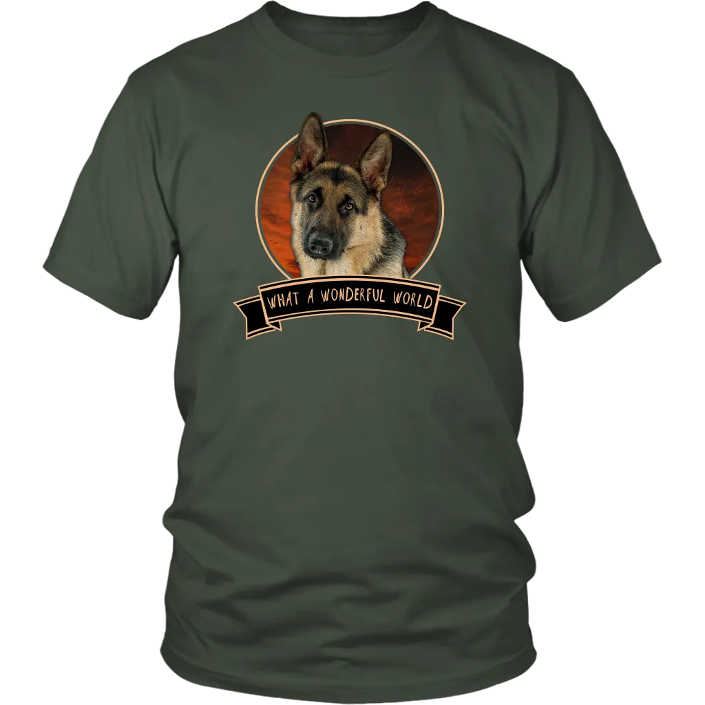 German Shepherd Wonderful World Shirts - FREE Shipping!