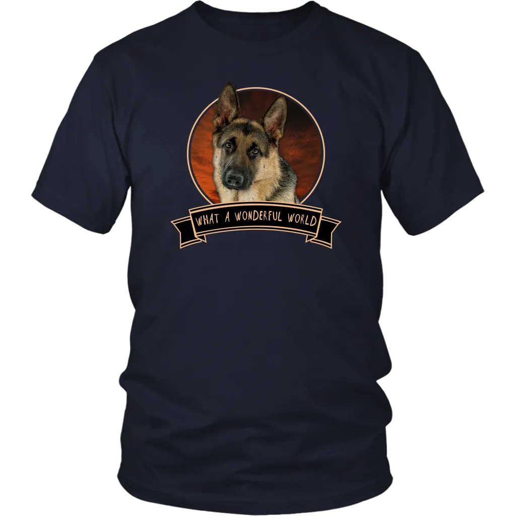 German Shepherd Wonderful World Shirts - FREE Shipping!