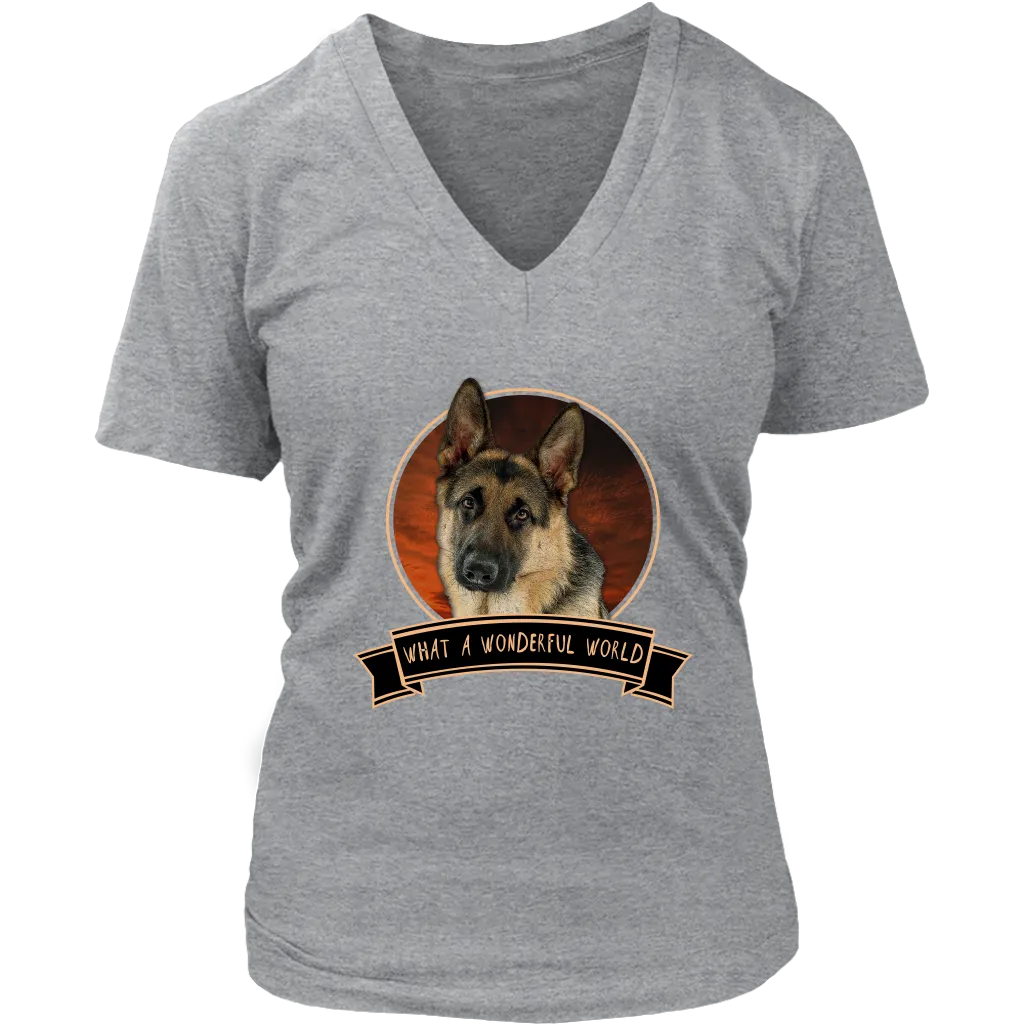 German Shepherd Wonderful World Shirts - FREE Shipping!