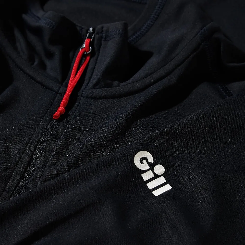 Gill Men's UV Tec Long Sleeve Zip Tee Navy