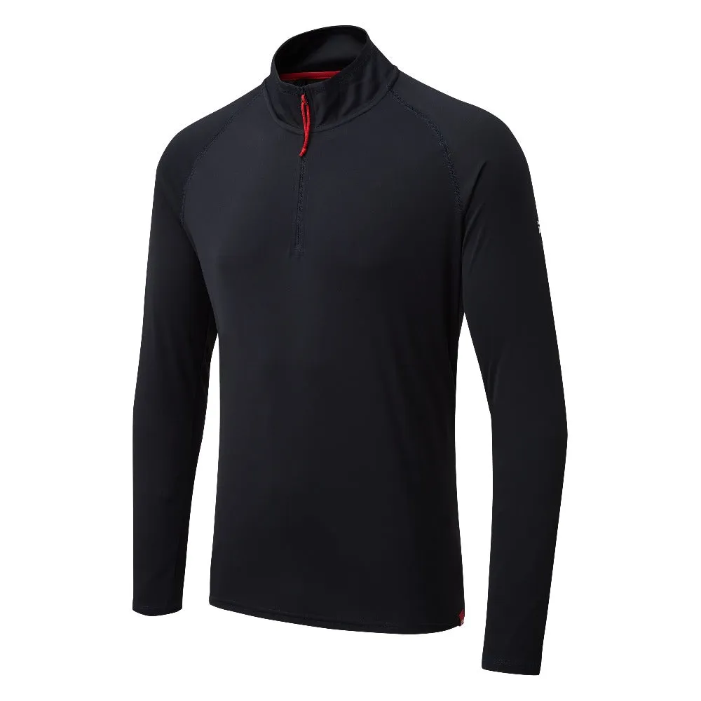 Gill Men's UV Tec Long Sleeve Zip Tee Navy