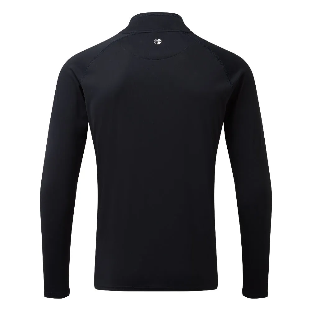 Gill Men's UV Tec Long Sleeve Zip Tee Navy