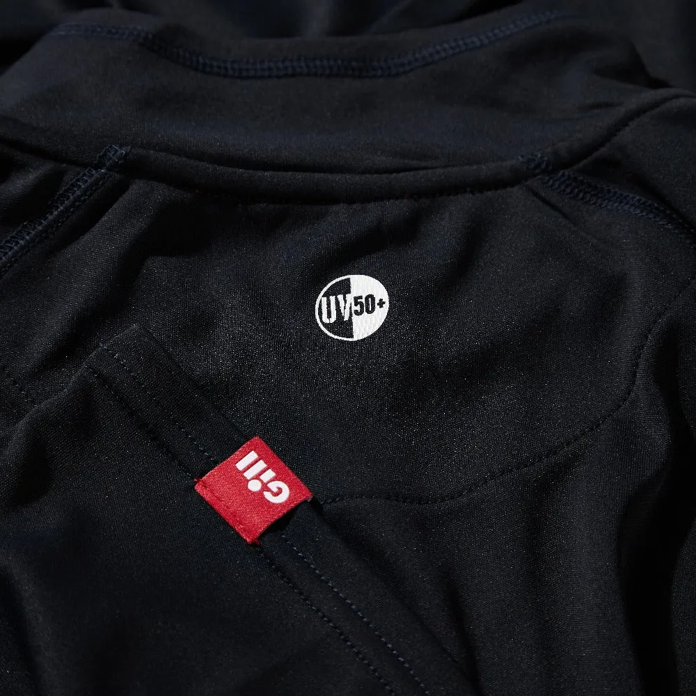 Gill Men's UV Tec Long Sleeve Zip Tee Navy
