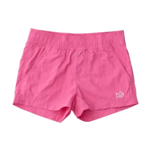Girls' Harbor Hangin' Short in Fuchsia Pink