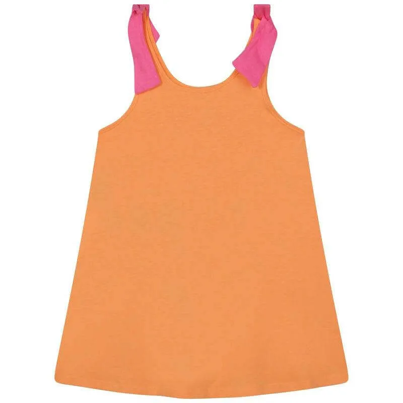 Girls Orange Beach Vibes Dress