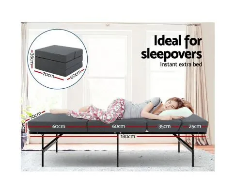 Giselle Bedding Folding Mattress Foldable Portable Bed Floor Mat Camping Pad