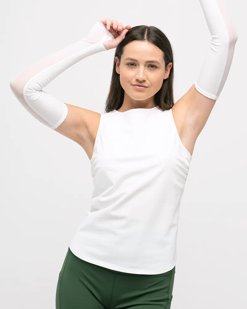 Go Deep Sun & Swim Tank with Built-in Bra - Salt